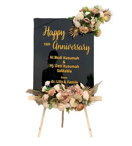 Papan Bunga Akrilik kebon pisang